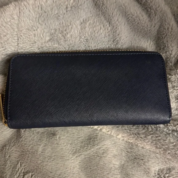 Michael Kors NAVY BLUE leather wallet - Picture 2 of 3